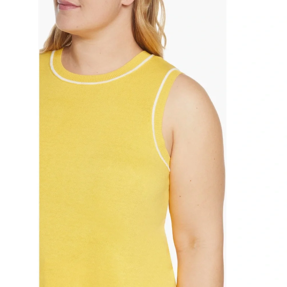 + COURT & ROWE + Tipped Sweater Vest - Picture 5 of 7